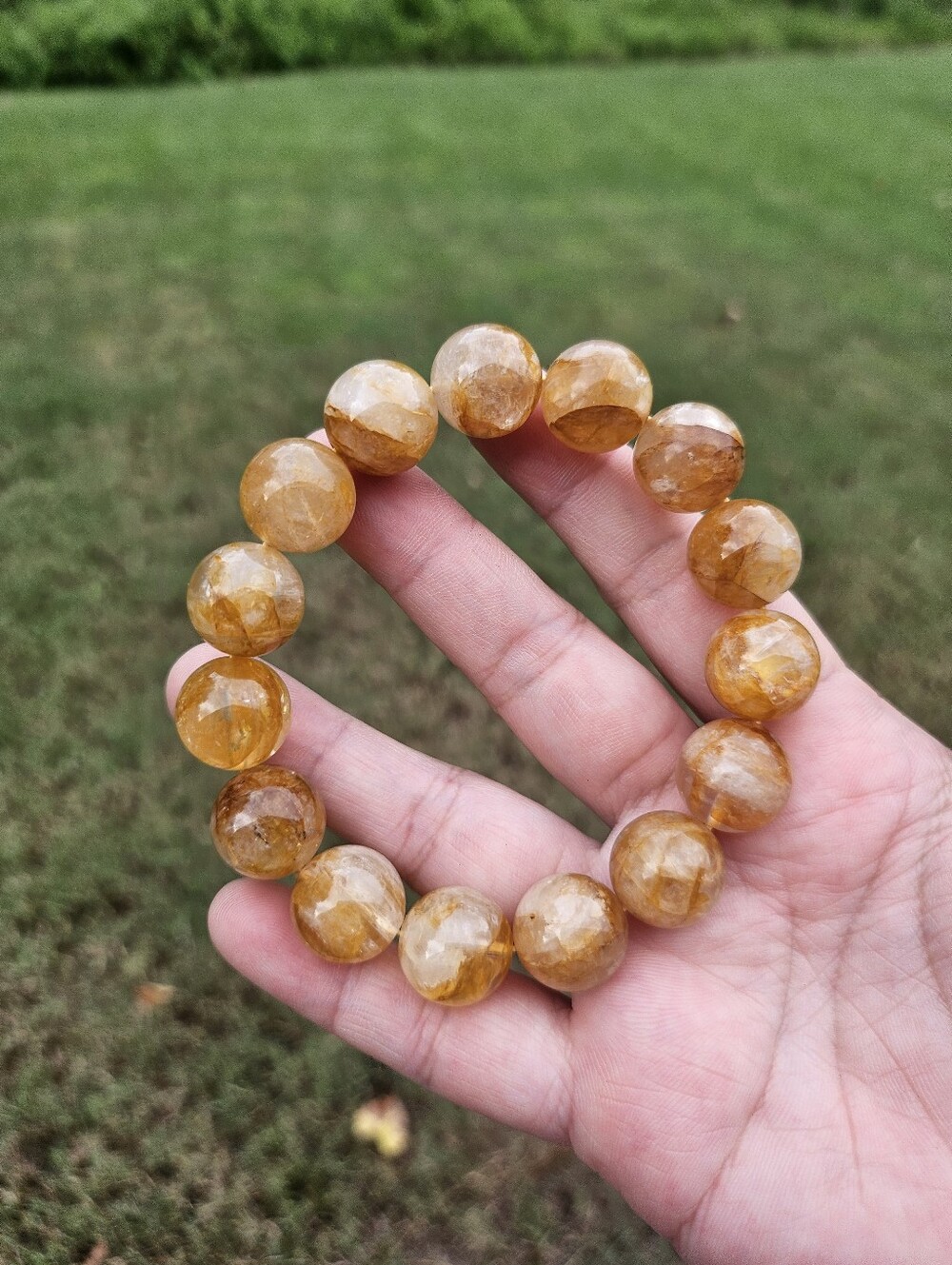 chunky golden healer bracelet - Picture 9 of 11